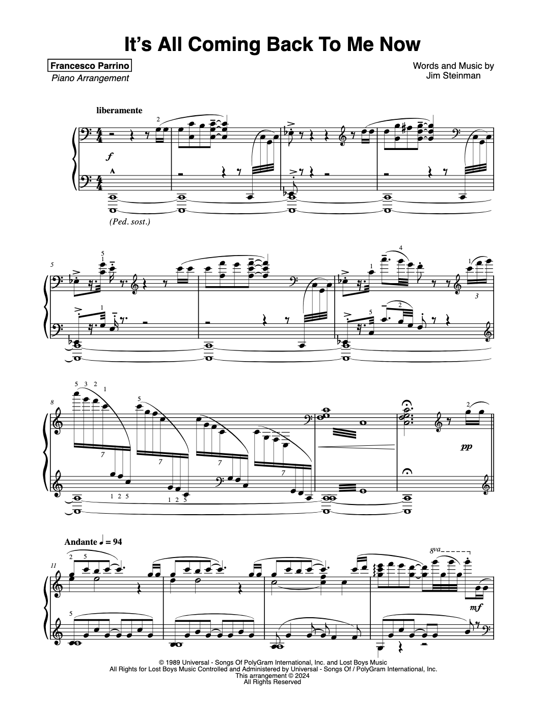 Queen - Love Of My Life - Partitura para piano, Partituras de piano, Sheet music for piano